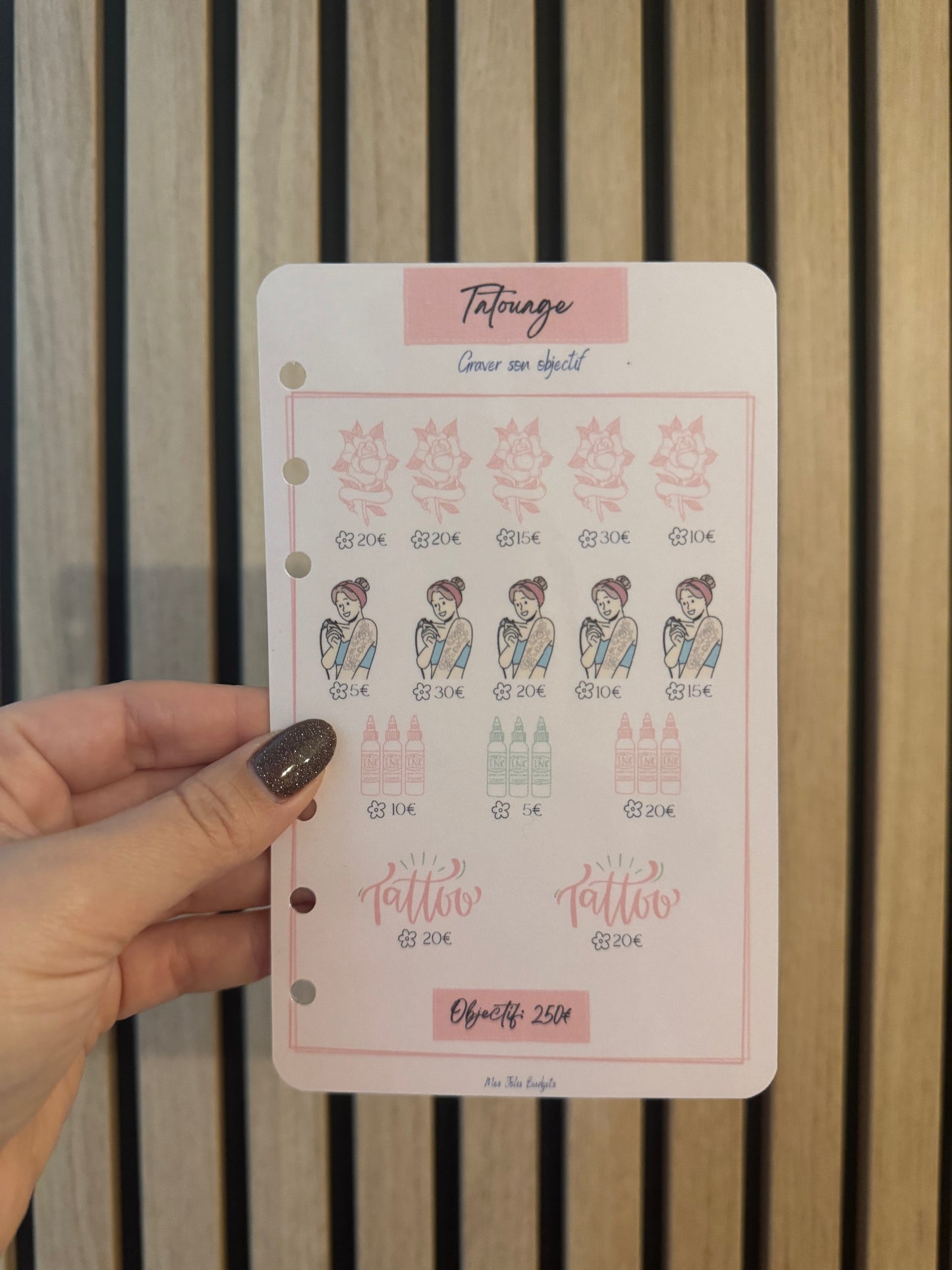 Trackers Défis Perforés Spécial Épargne 🌸
