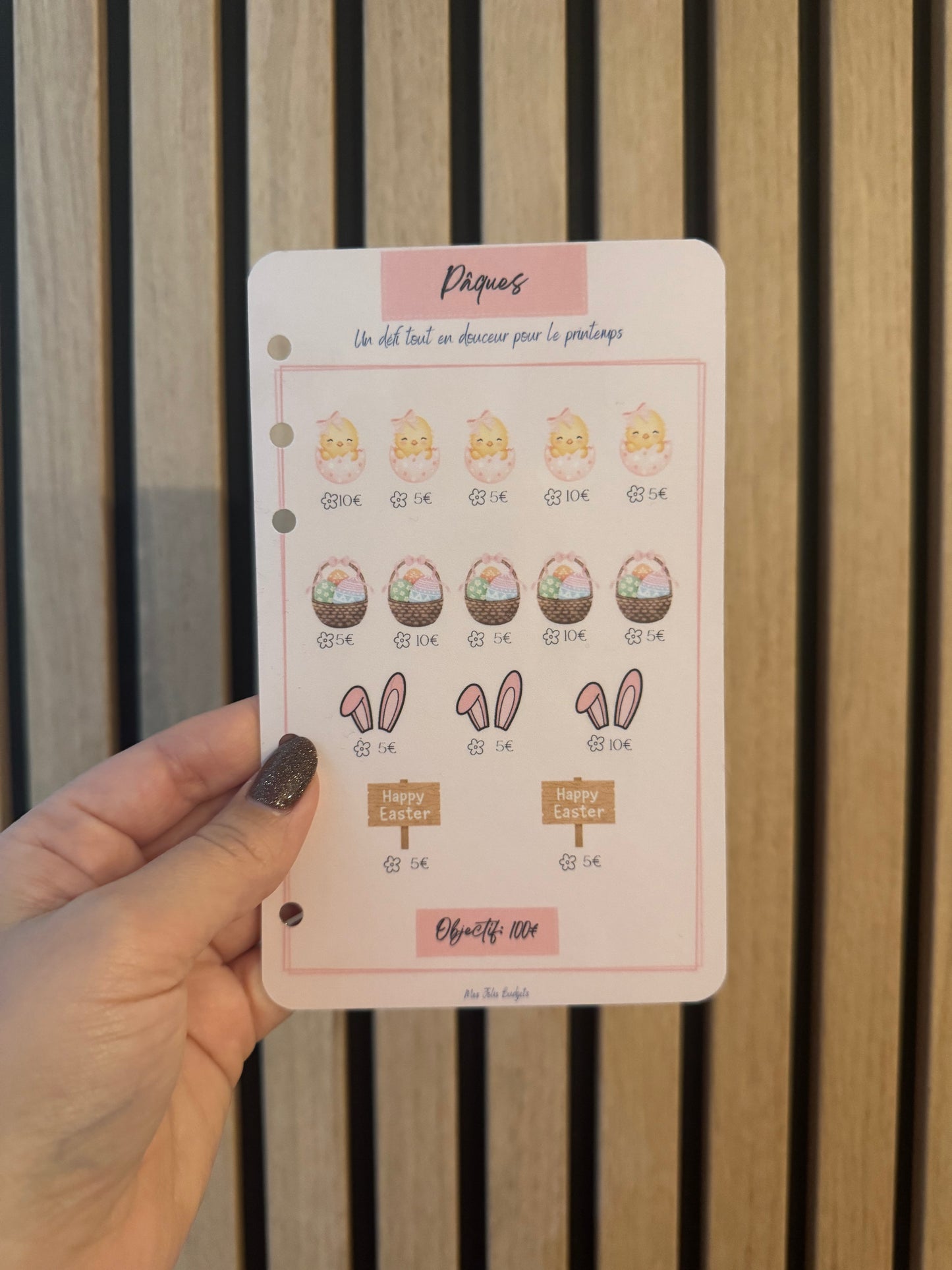 Trackers Défis Perforés Spécial Épargne 🌸